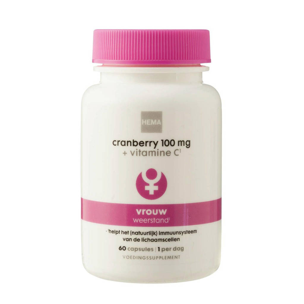 HEMA Cranberry 100 mg + vitamine C - 60 stuks