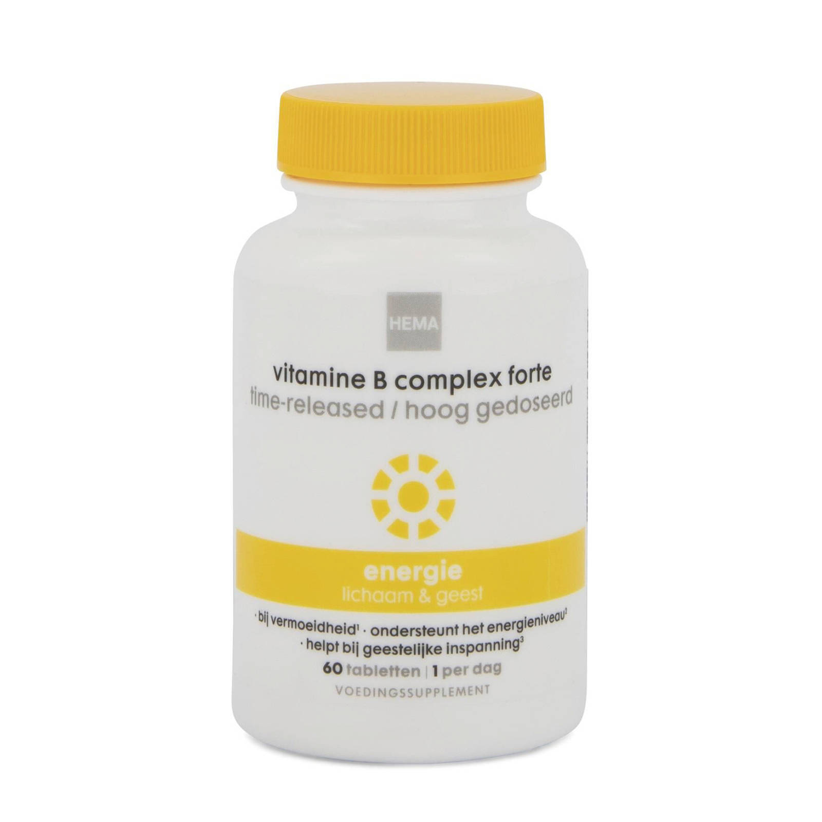 HEMA Vitamine B Complex Forte Time-released /hoog Gedoseerd - 60 Stuks ...