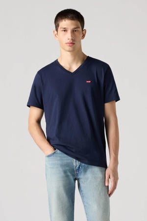 regular T-shirt donkerblauw