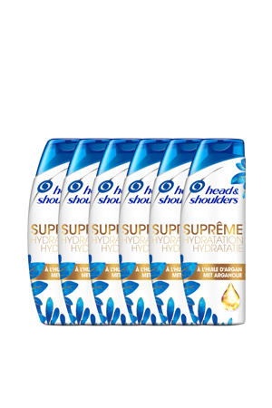 Suprême Hydratatie Anti-roos argan- & kokosolie shampoo 6 x 250ml - voordeelverpakking