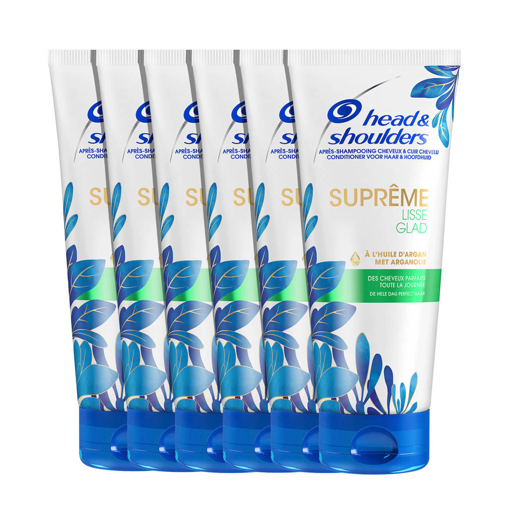 Head & Shoulders Supreme Glad Anti-roos condtioner - 6x 220ml