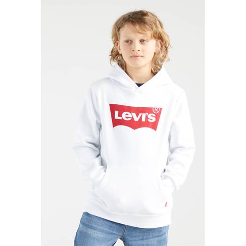 Levi's Kids hoodie Batwing met logo wit afbeelding