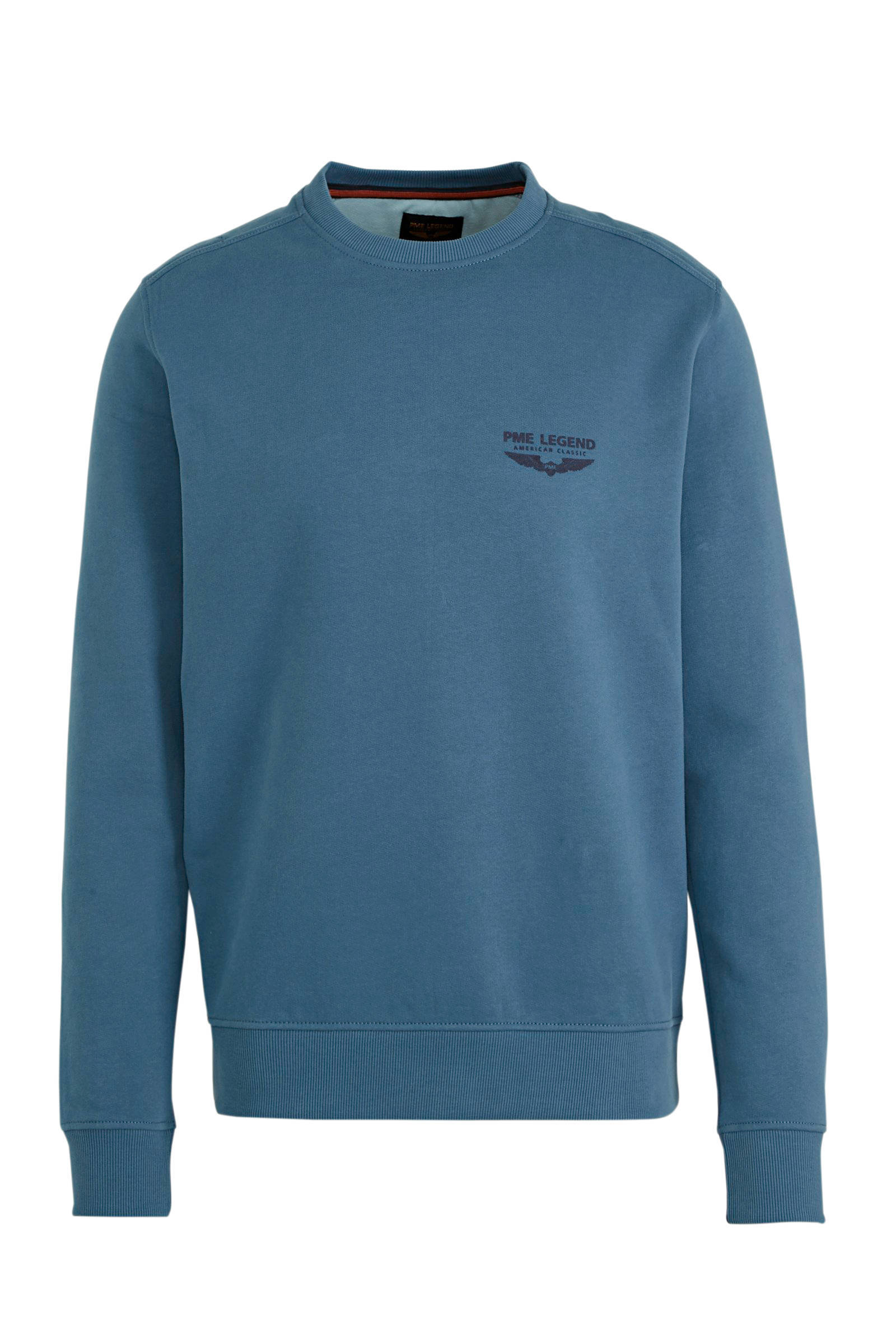 PME Legend sweater met logo blauw online kopen
