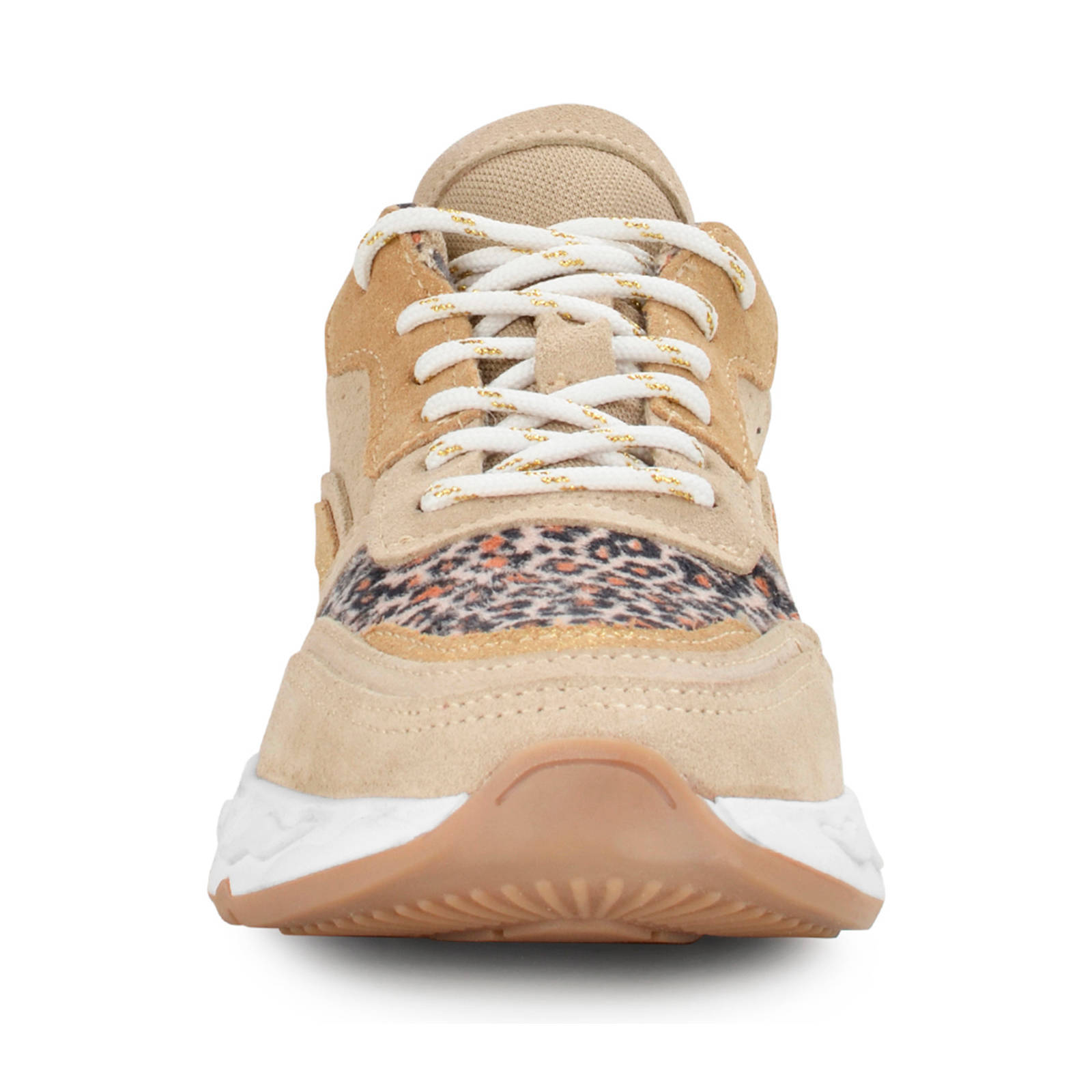 PS Poelman Minio sneakers beige/panterprint | wehkamp