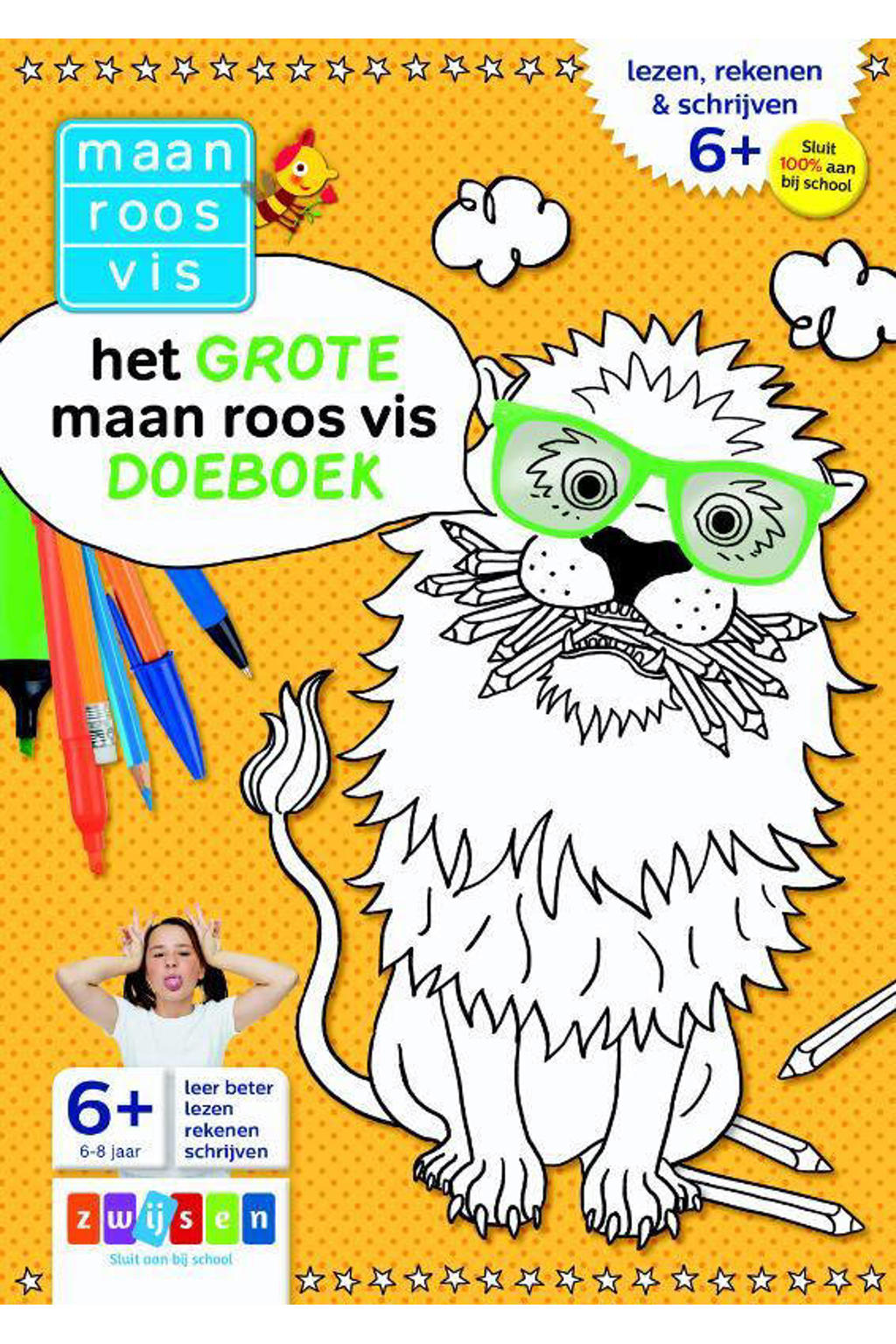 Maan roos vis: Het grote maan roos vis doeboek lezen, rekenen & schrijven 6-8 jaar