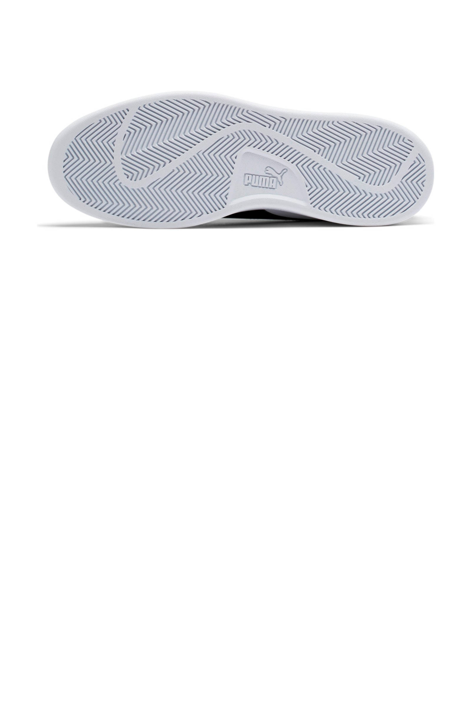 Puma Smash v2 leren sneakers wit/zwart | wehkamp