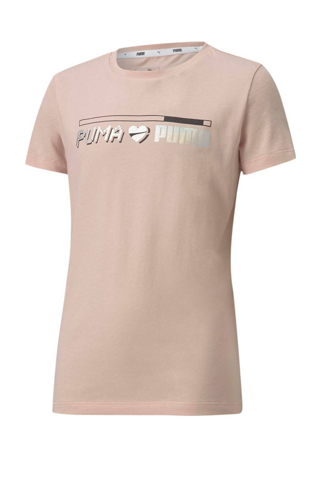Puma T-shirt lichtroze, Lichtroze
