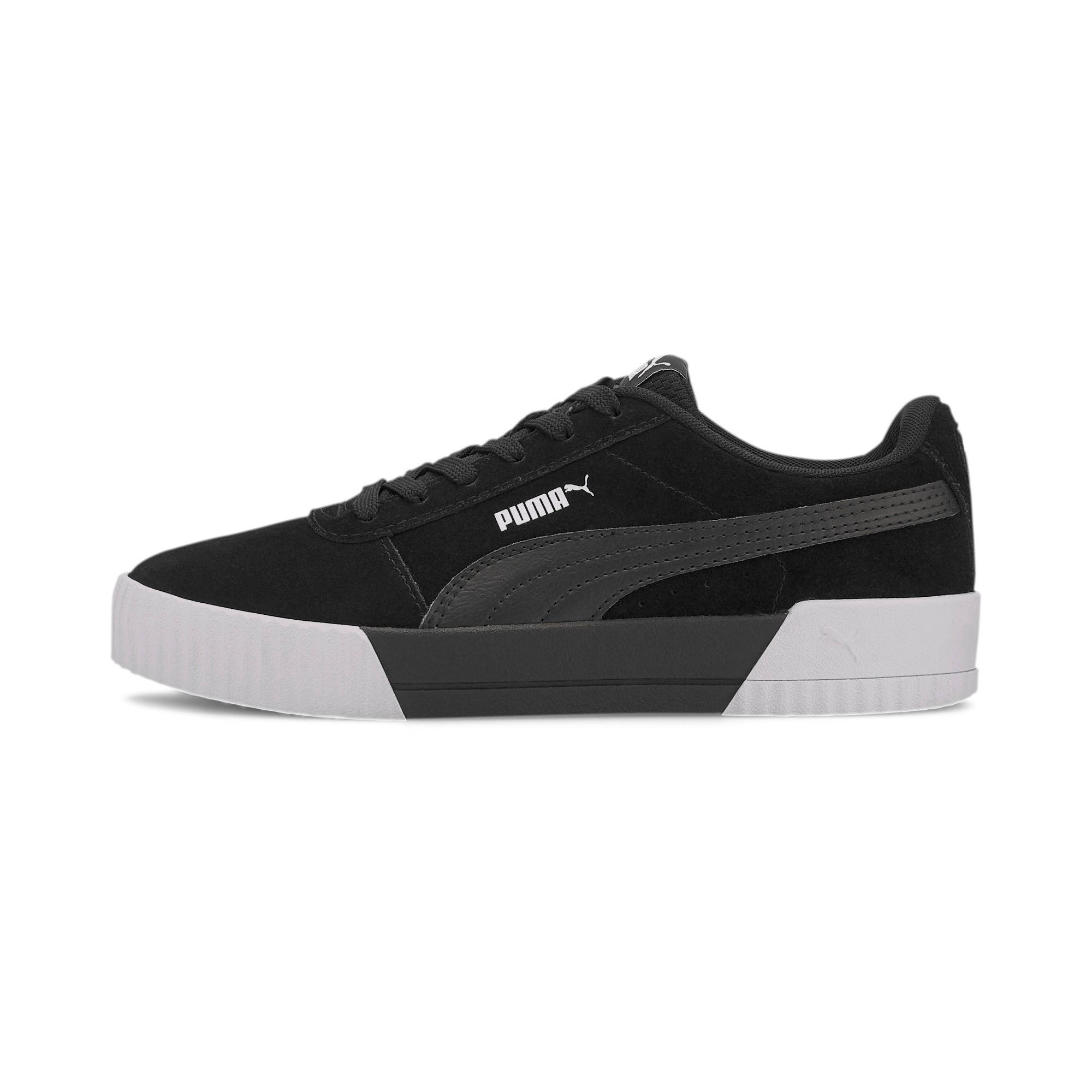 puma suede zwart wit