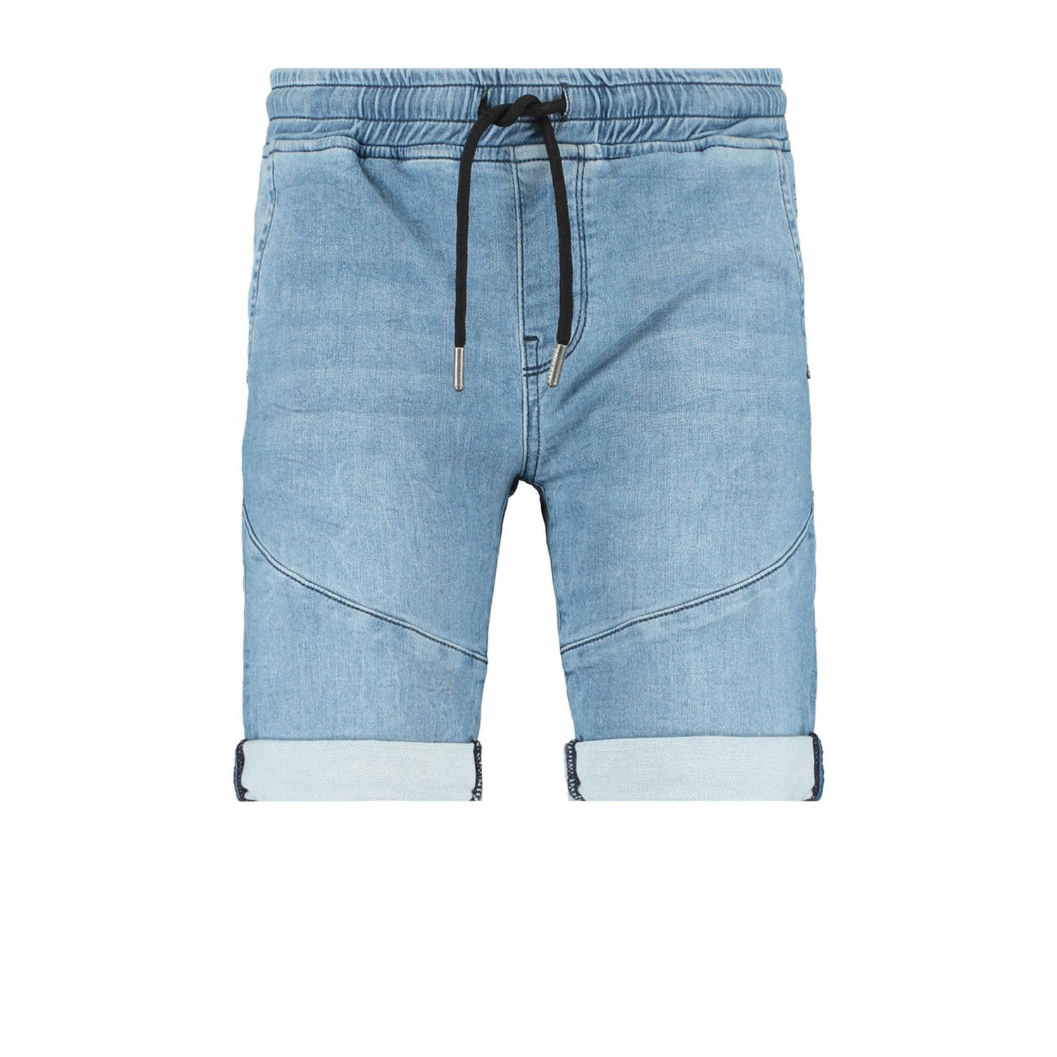 CoolCat Junior jeans bermuda Nobe light denim short Blauw Jongens Stretchdenim 146 152