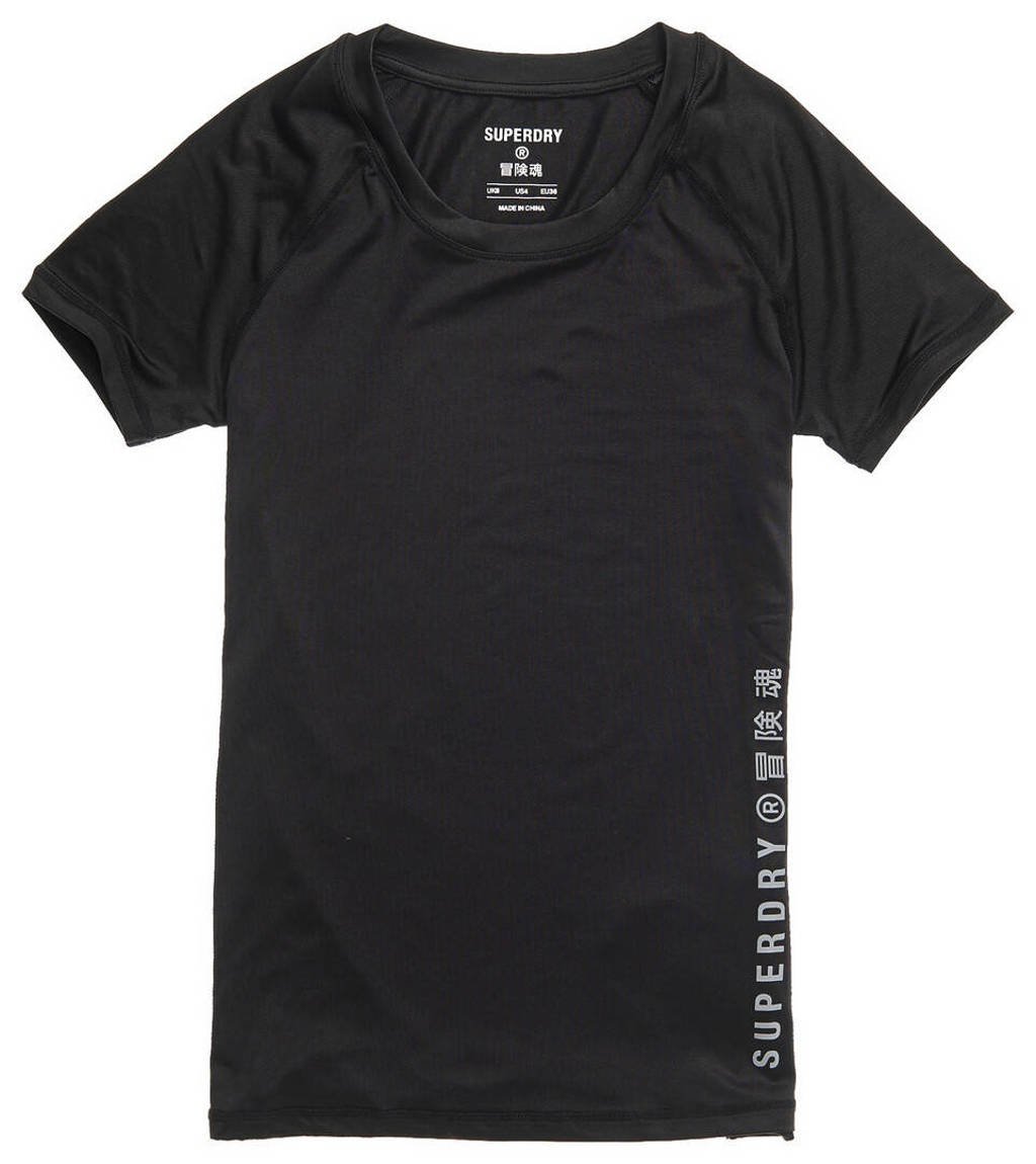 Superdry Sport T-shirt zwart, Zwart