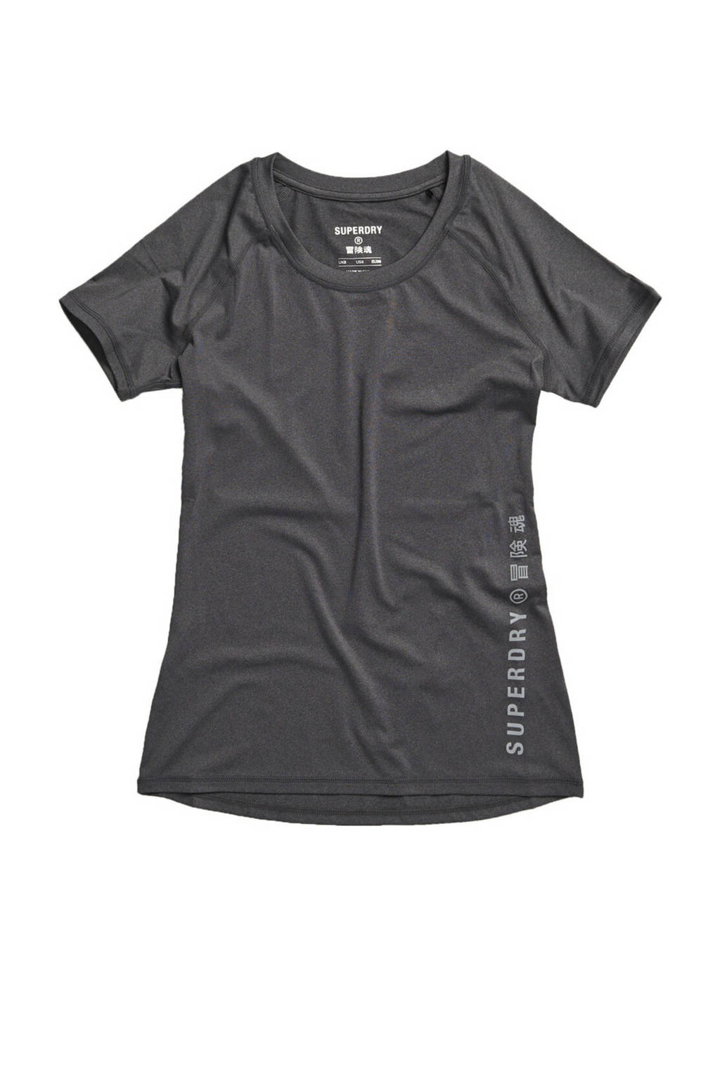 Superdry Sport T-shirt antraciet, Antraciet