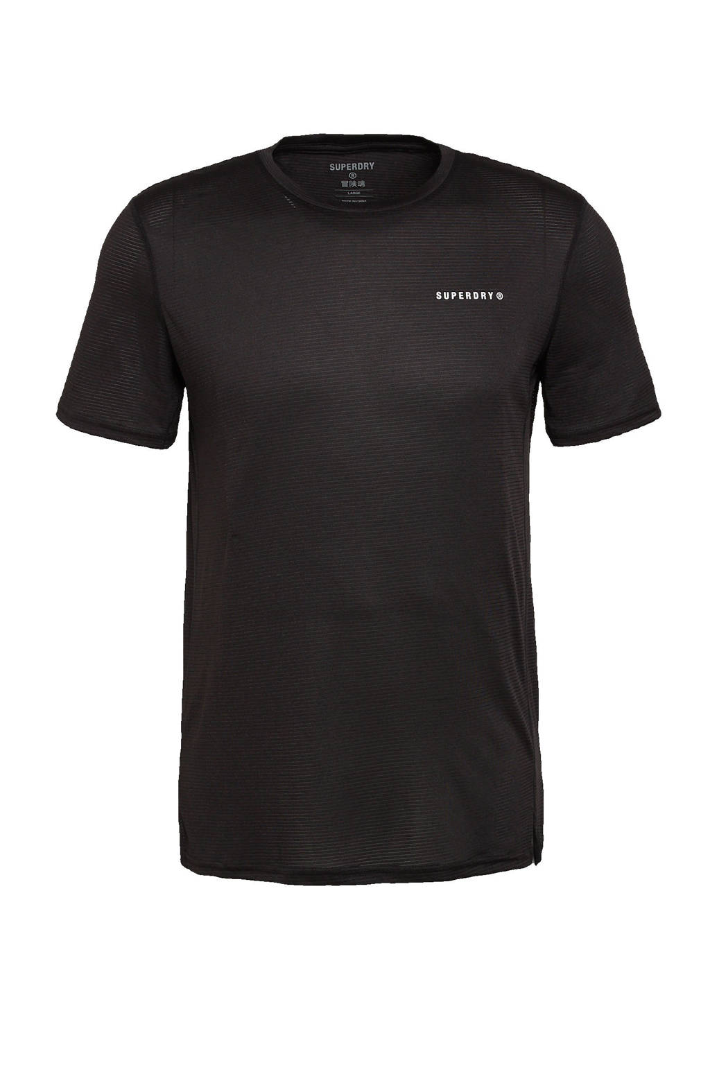 Superdry Sport T-shirt zwart, Zwart