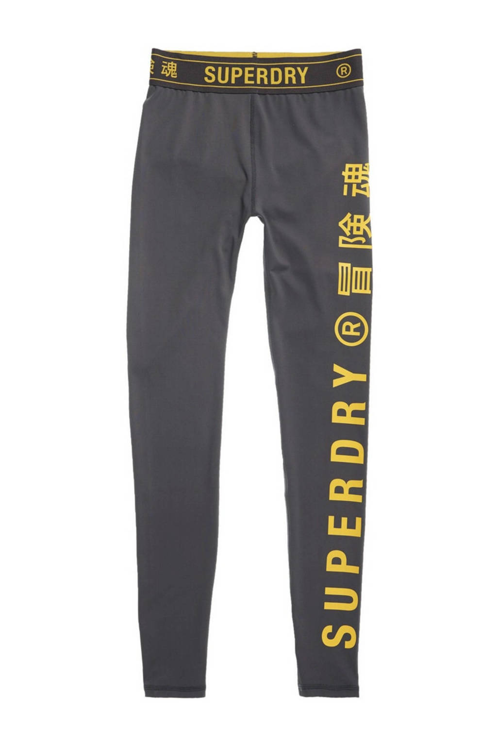 Superdry Sport broek grijs/geel, Grijs/geel