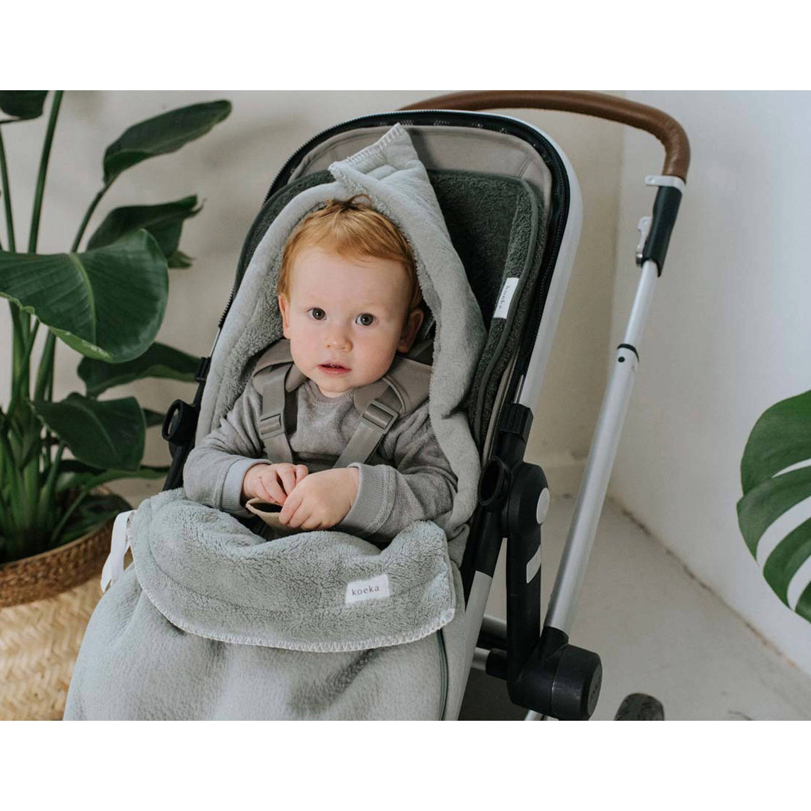 Koeka buggy voetenzak Runa leaf | wehkamp