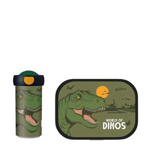 Campus lunchset Dino (lunchbox+drinkbeker) 