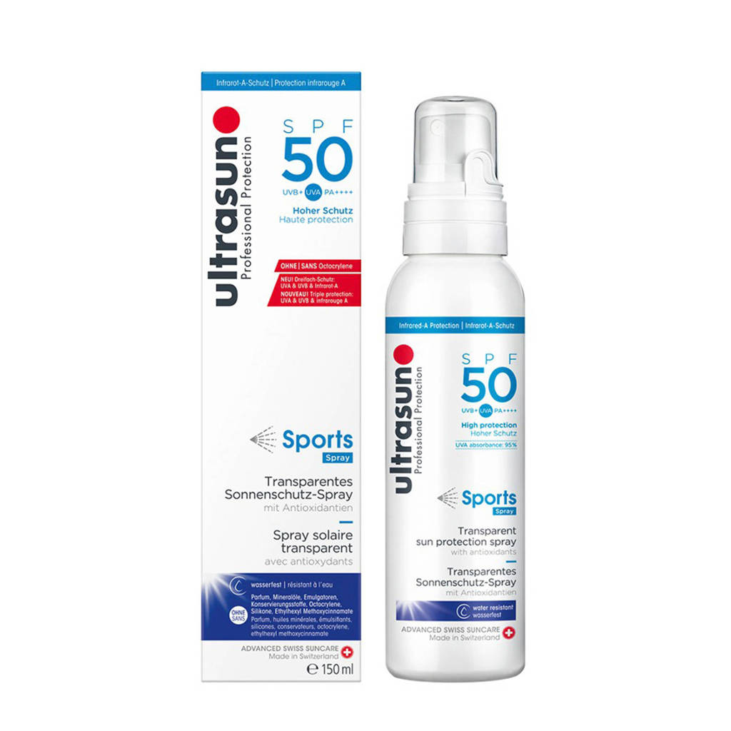 Ultrasun Sports Spray zonnebrand SPF50 - 150 ml