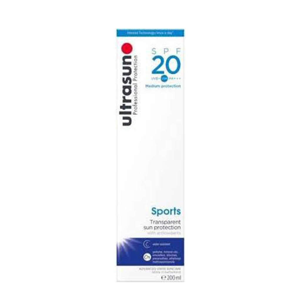 Ultrasun Sports Gel zonnebrand SPF20 - 200 ml