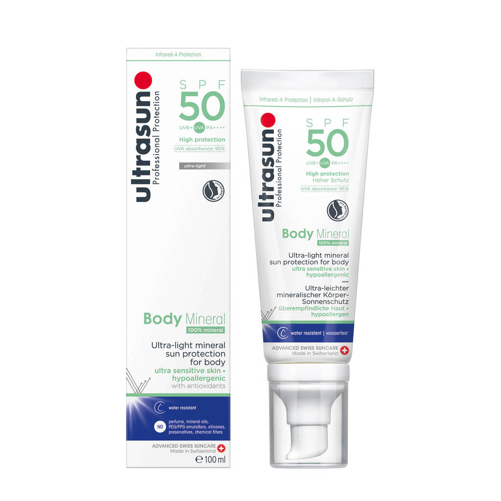 Ultrasun Body Mineral zonnebrand SPF50 - 100 ml