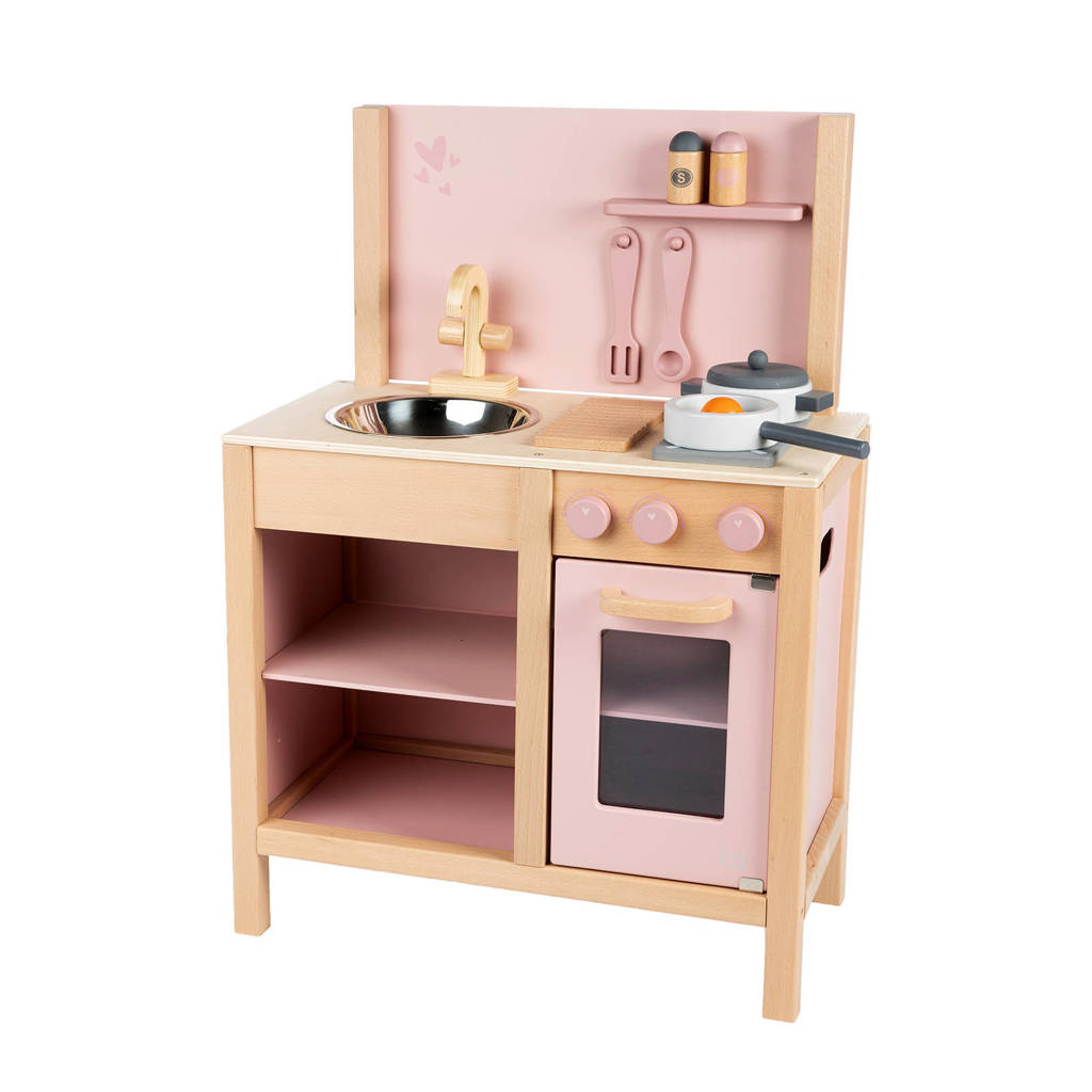 Label Label houten speelgoed keuken, Roze