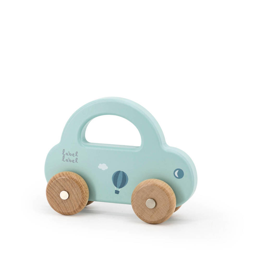 Label Label houten speelgoed auto, Groen