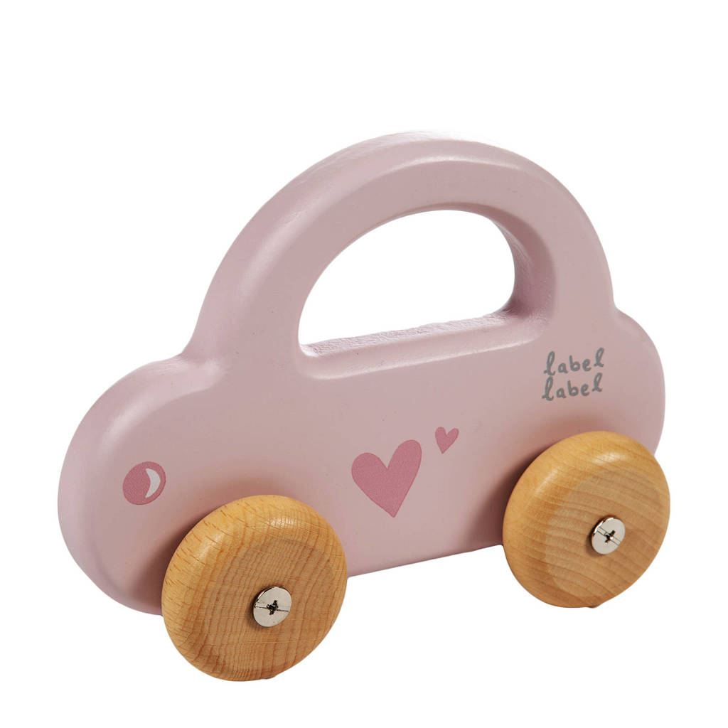 Label Label houten speelgoed auto