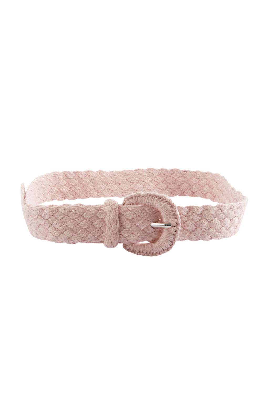 PIECES gevlochten jute riem roze, Rosé