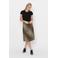 ONLY ribgebreide crop top met ruches ONLEMMA zwart