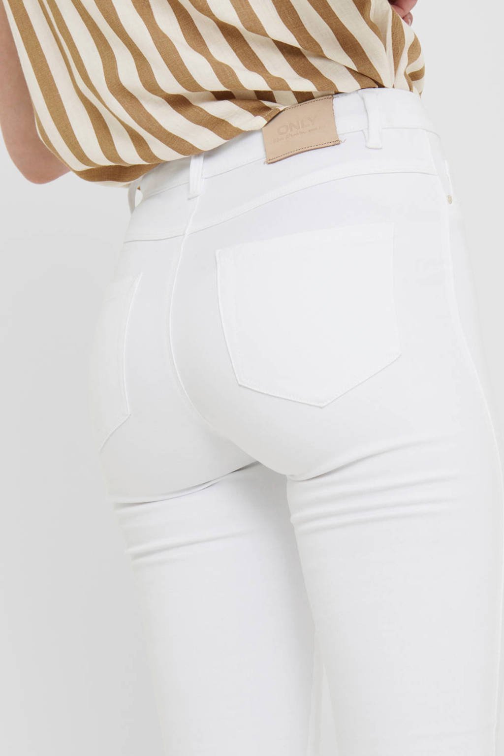 tunnel honing Handelsmerk ONLY high waist skinny jeans ONLROYAL white | wehkamp