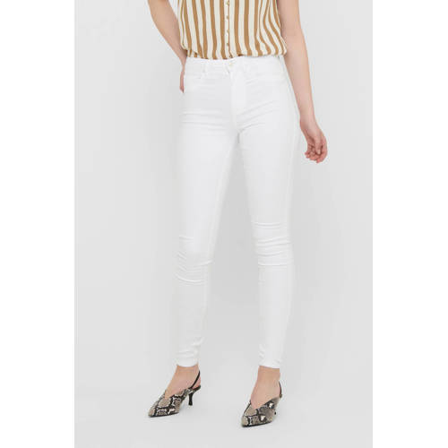 ONLY high waist skinny jeans ONLROYAL white afbeelding