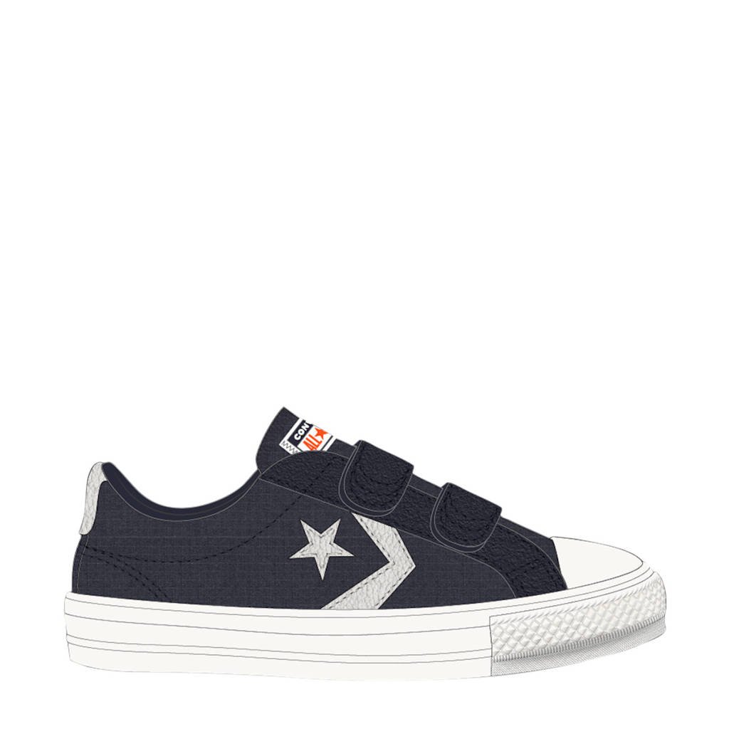 Converse Star Player 2V OX sneakers donkerblauw/wit, Donkerblauw/wit