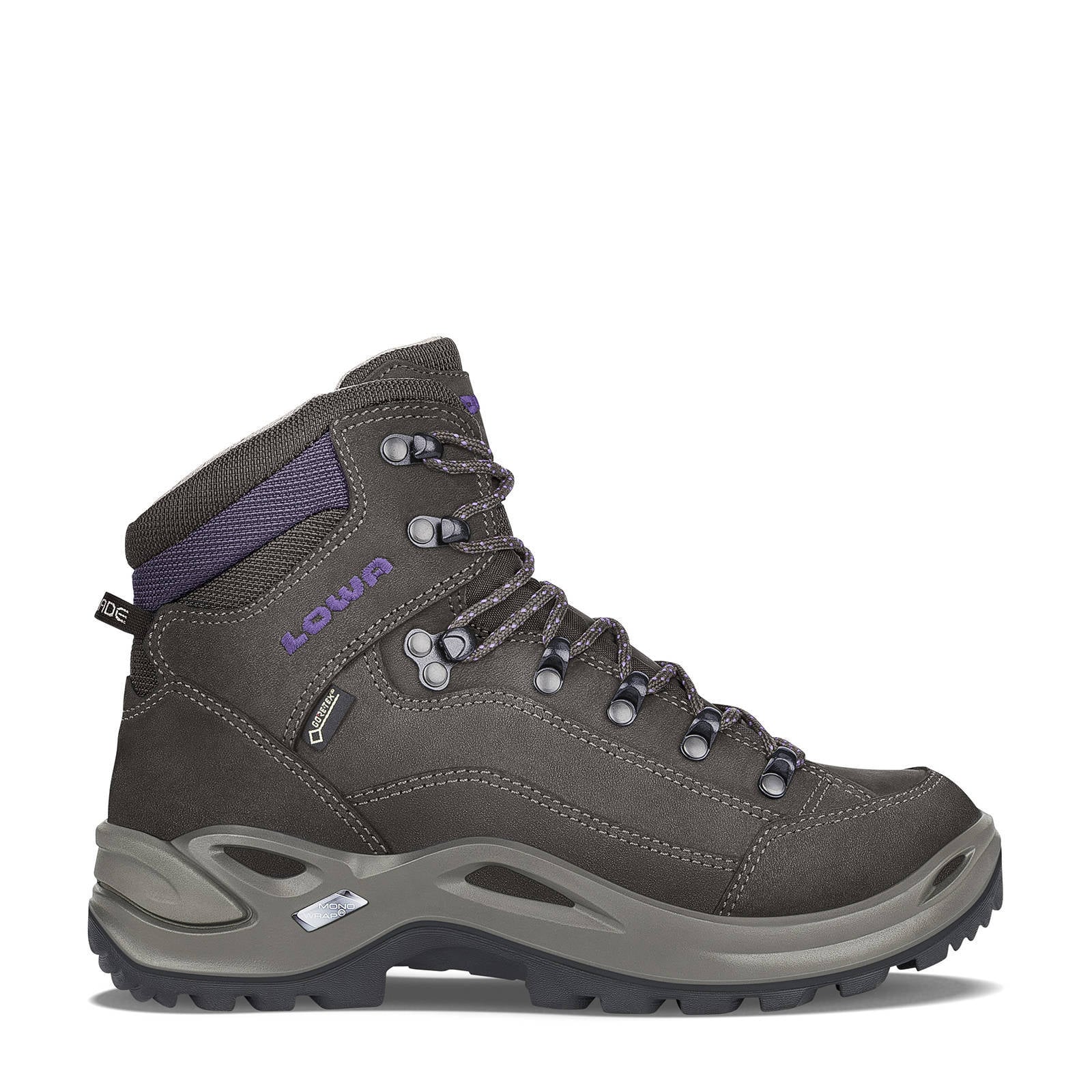 Lowa Renegade GTX nubuck wandelschoenen grijsbruin | wehkamp