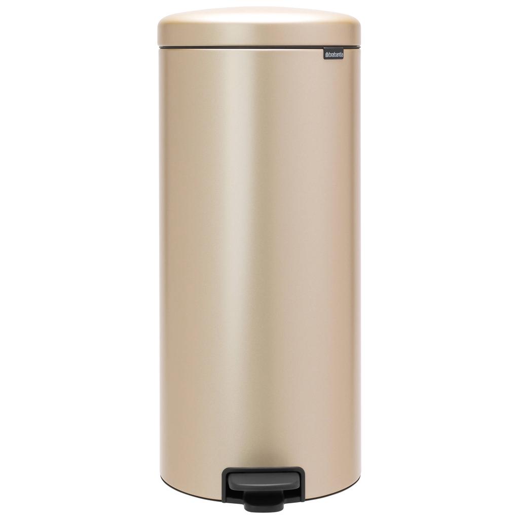 Brabantia Brabantia NewIcon Pedaalemmer, 30 liter, kunststof binnenemmer - Metallic Gold