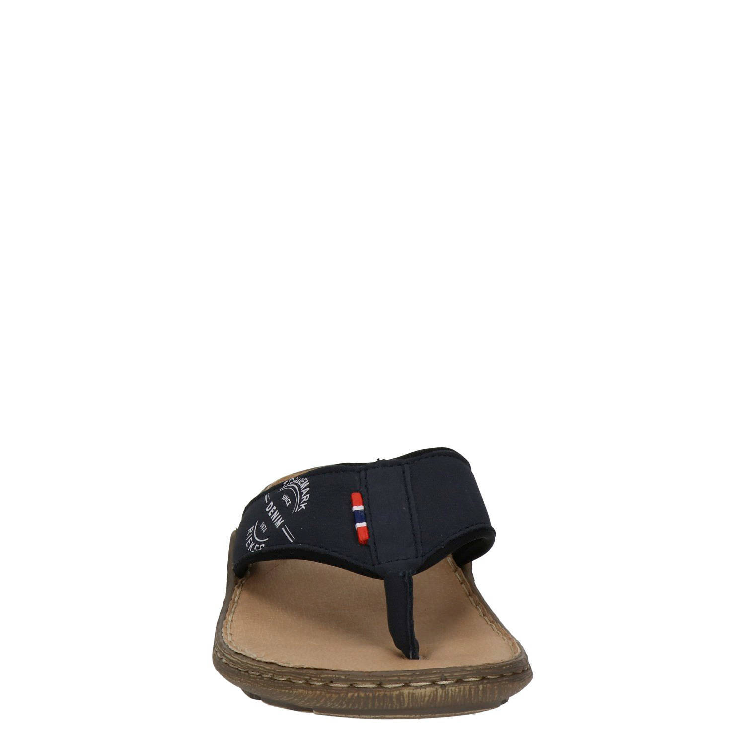 Rieker teenslippers donkerblauw | wehkamp