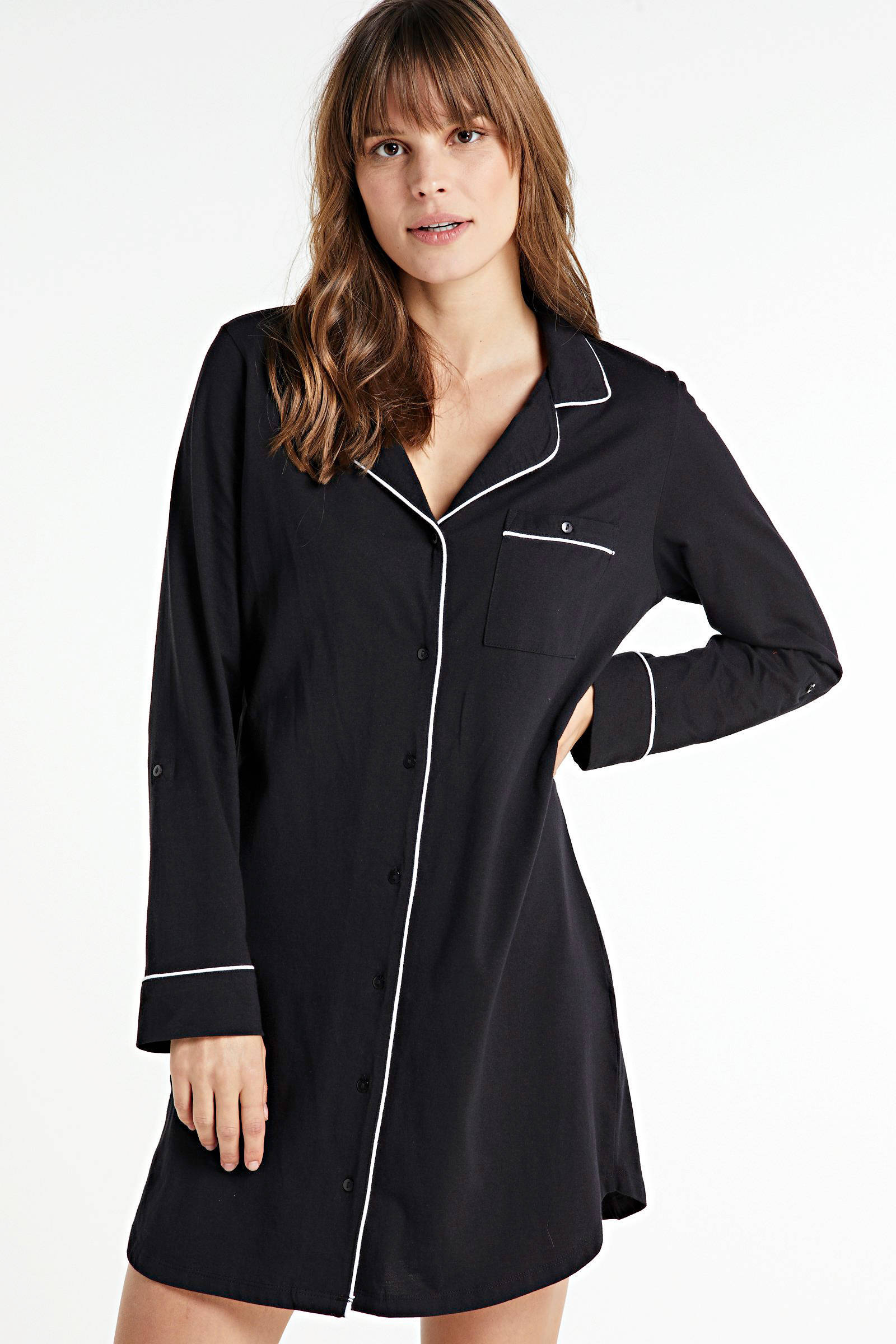 Dames Kleding voor voor Nachtmode voor Nachtjaponnen en nachthemden wäschepur Nachthemd in het Zwart 