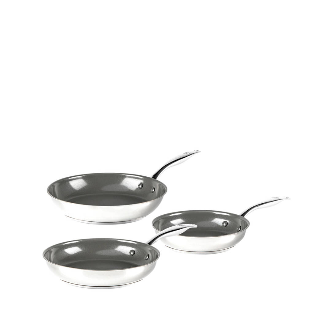 GreenChef Profile Plus pannenset (set van 3) (koekenpan Ø20 cm + koekenpan Ø24 cm + koekenpan Ø28 cm)