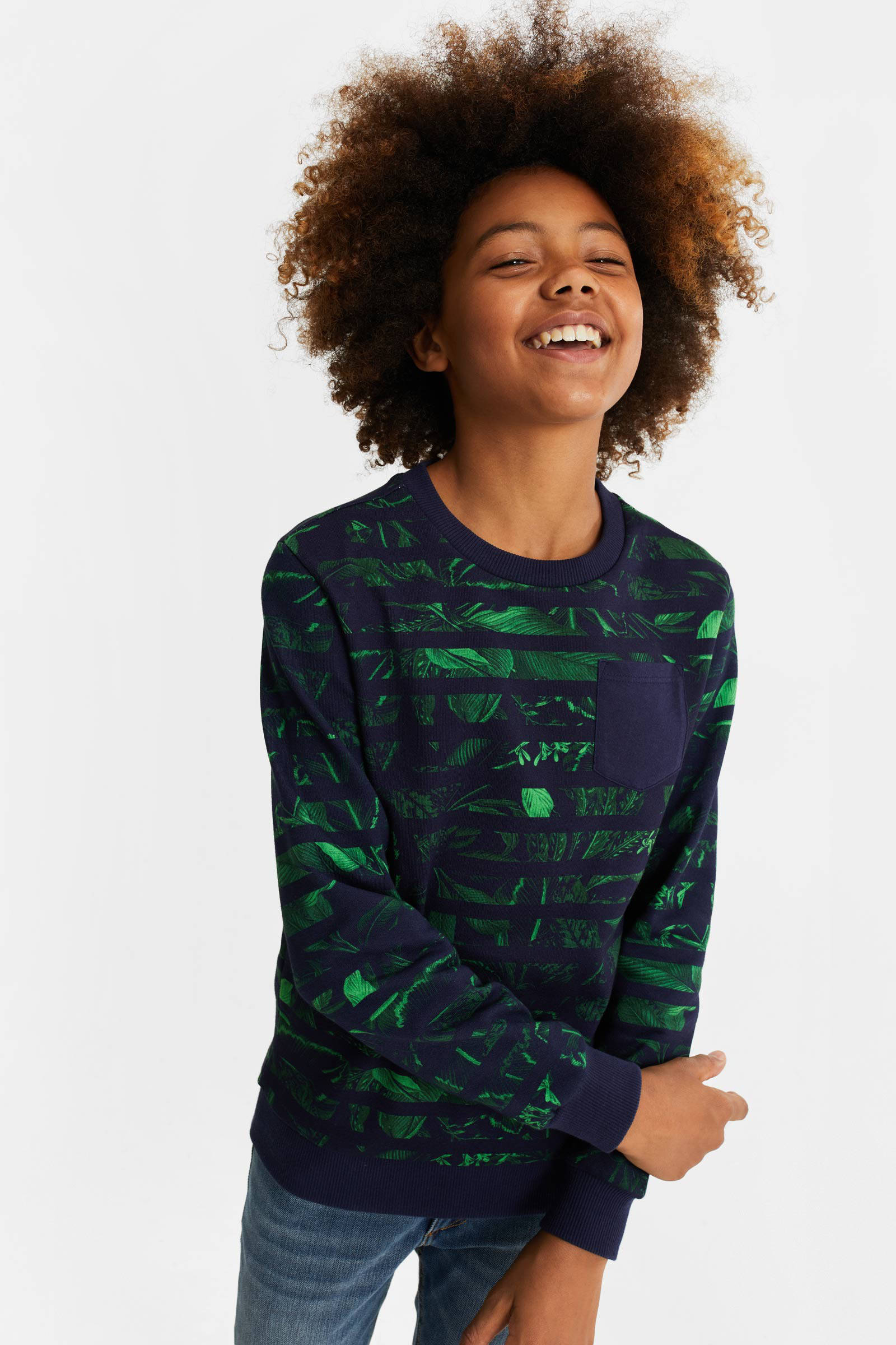 WE Fashion sweater met all over print multi | wehkamp DAMES ARMY PRINT SWEATER | 79317177 WE Fashion