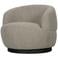 WOOOD Woolly Draaifauteuil - Chenille - Zand - 71x84x88