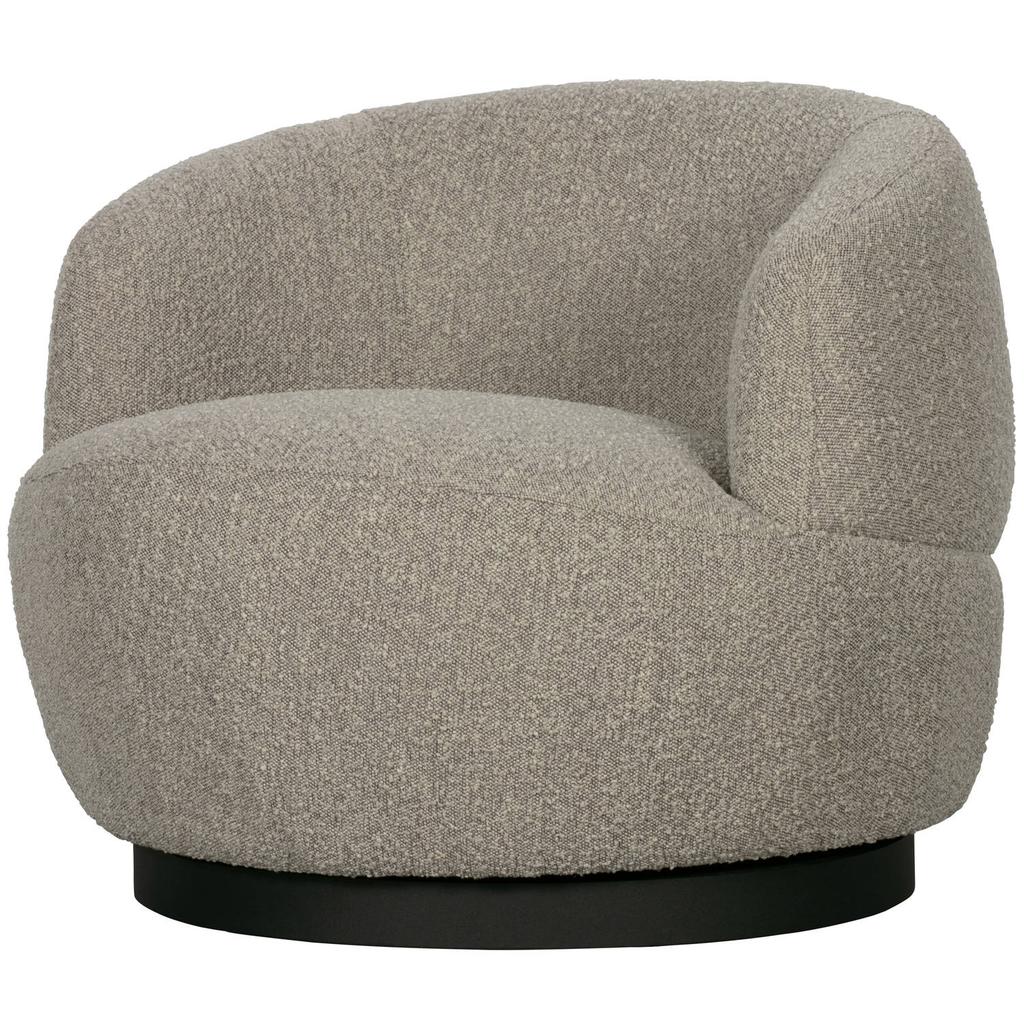 WOOOD Woolly Draaifauteuil - Chenille - Zand - 71x84x88