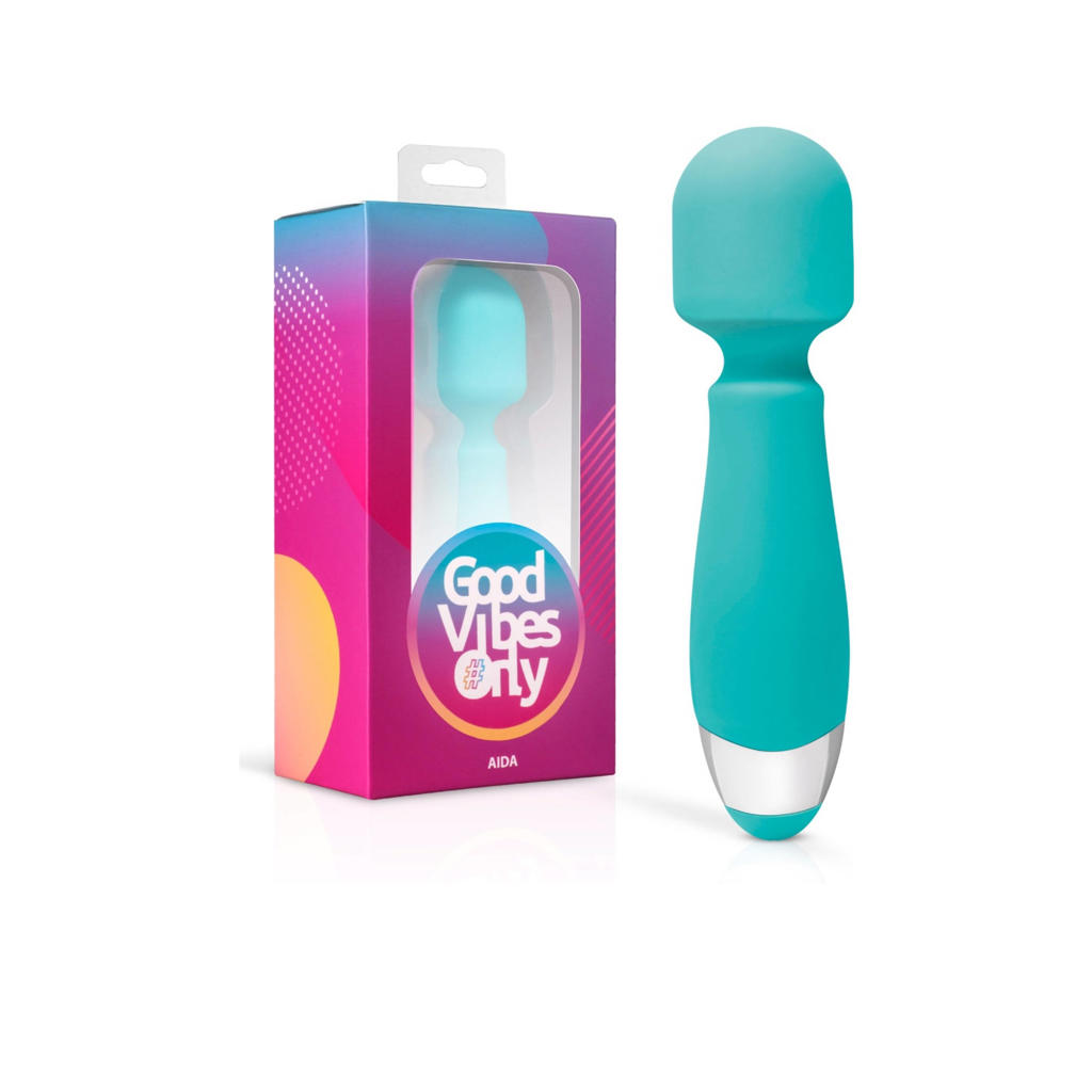 Good Vibes Only Aida Wand Massager vibrator - Groen