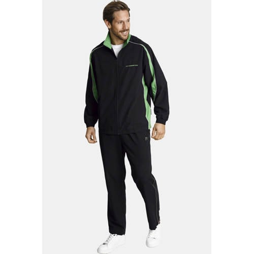 Jan Vanderstorm trainingspak Plus Size EIRIK zwart/groen afbeelding