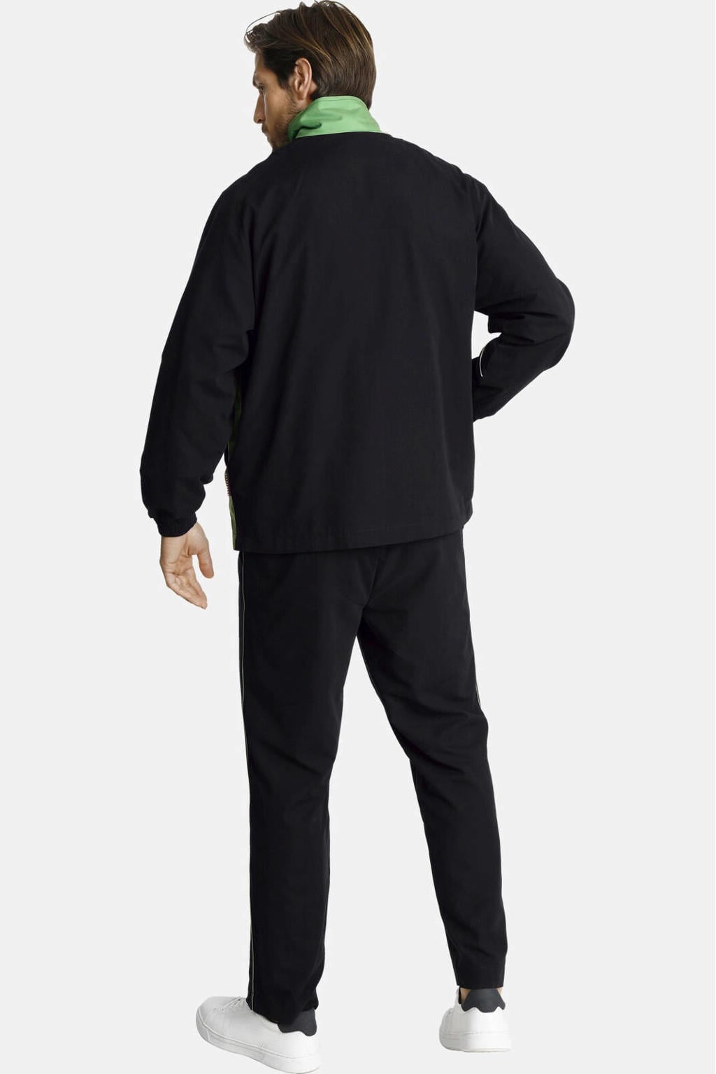 Jan Vanderstorm Plus Size trainingspak EIRIK - zwart/groen