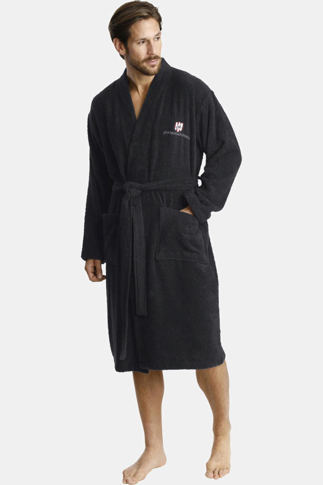 bovenstaand Voorwaarde Enten Jan Vanderstorm Plus Size badstof badjas JANNING zwart | wehkamp