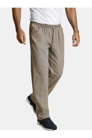 loose fit joggingbroek Plus Size DAAN beige