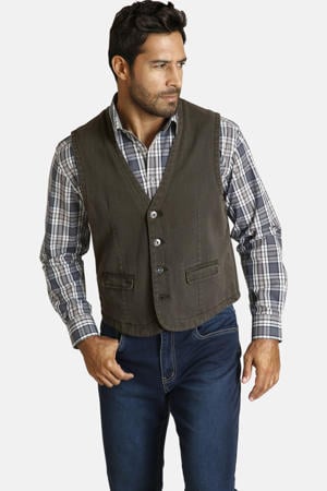 gilet Plus Size TORELL olijfgroen
