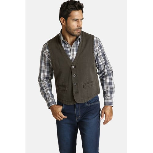 Jan Vanderstorm gilet Plus Size TORELL olijfgroen afbeelding
