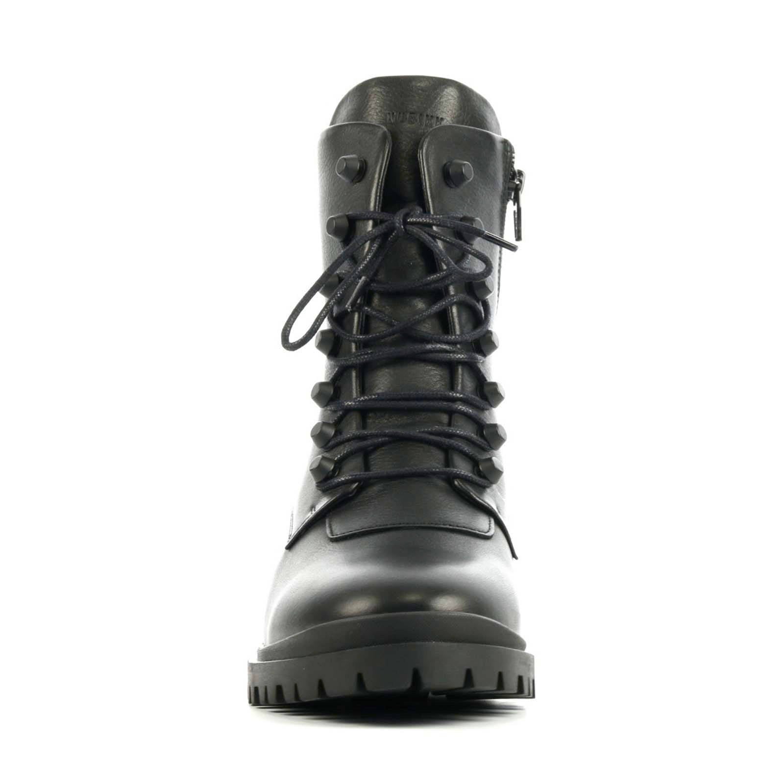 Nubikk Jane Cone leren veterboots zwart | wehkamp