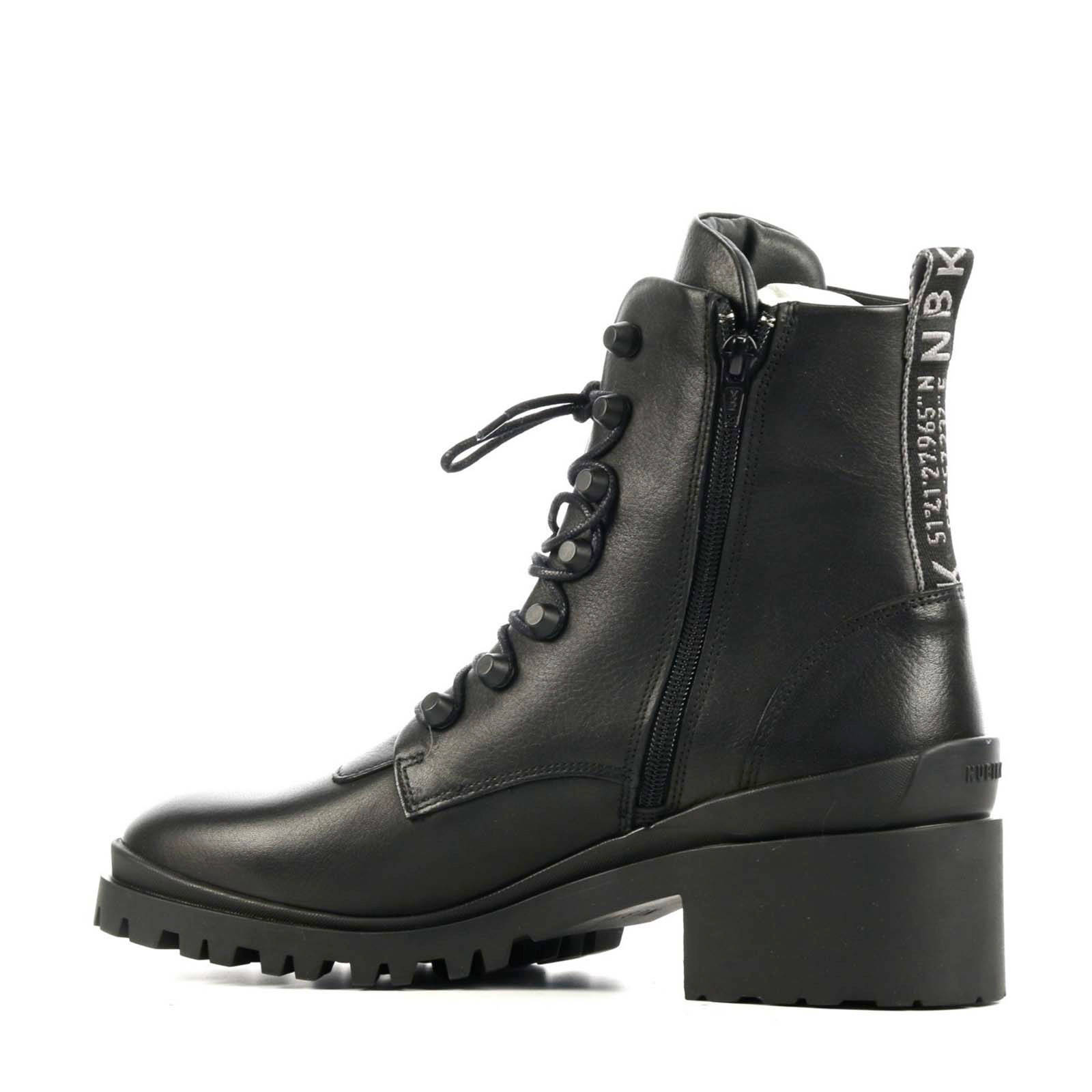 Zwarte NUBIKK Veterboots JANE CONE | Omoda