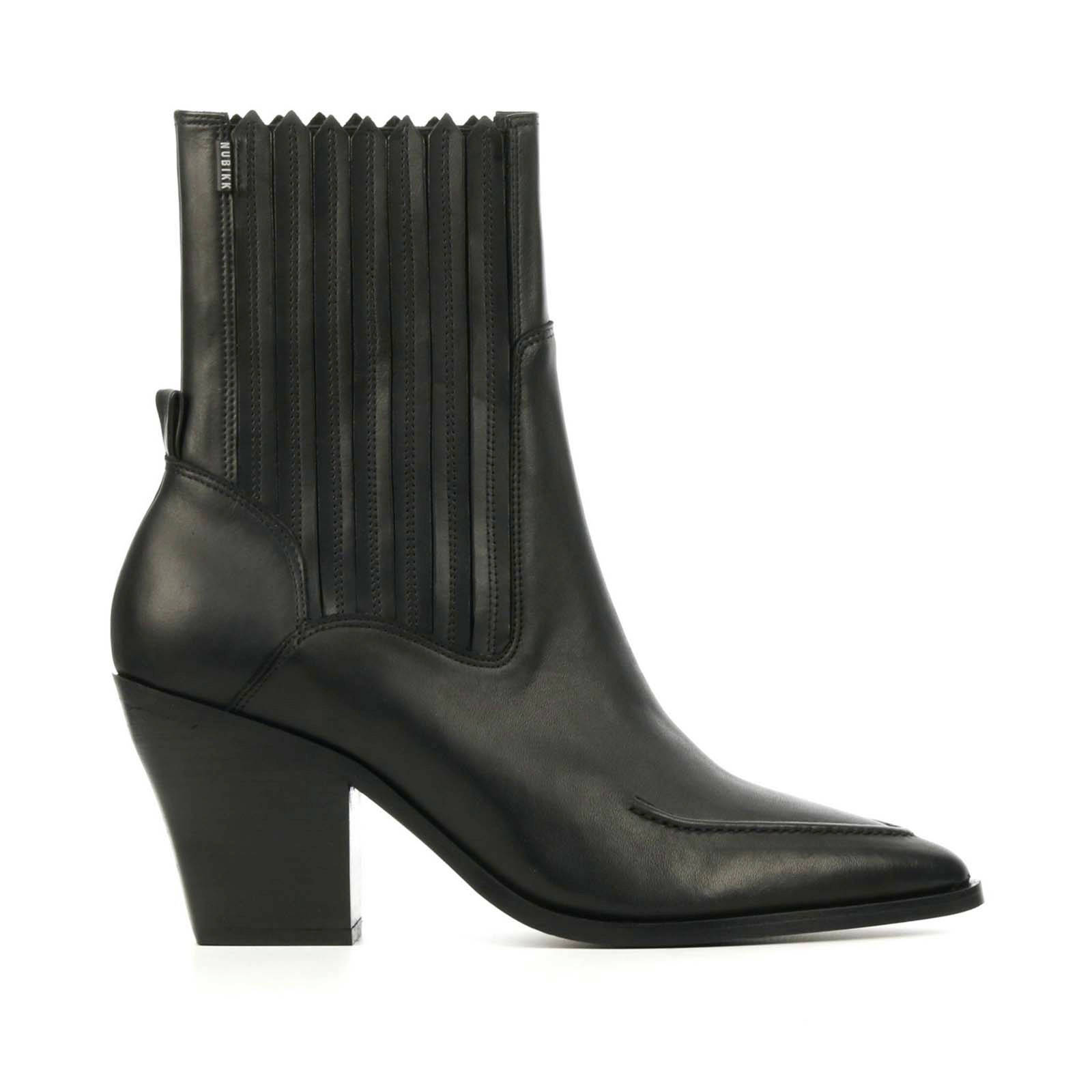 Nubikk Romee Moc leren cowboylaarzen zwart | wehkamp