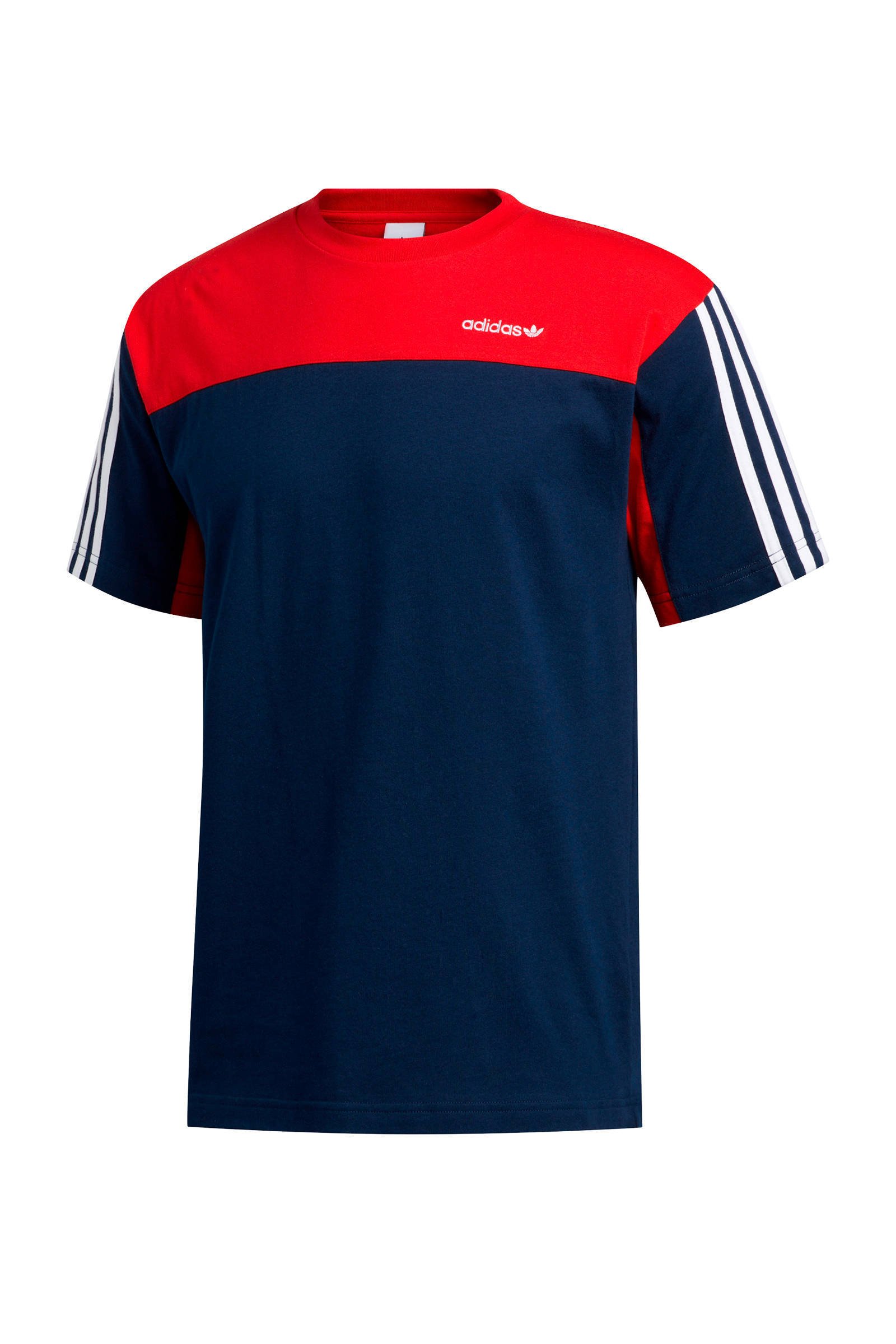 adidas Originals T shirt donkerblauwrood | wehkamp adidas Originals T shirt donkerblauwrood | wehkamp