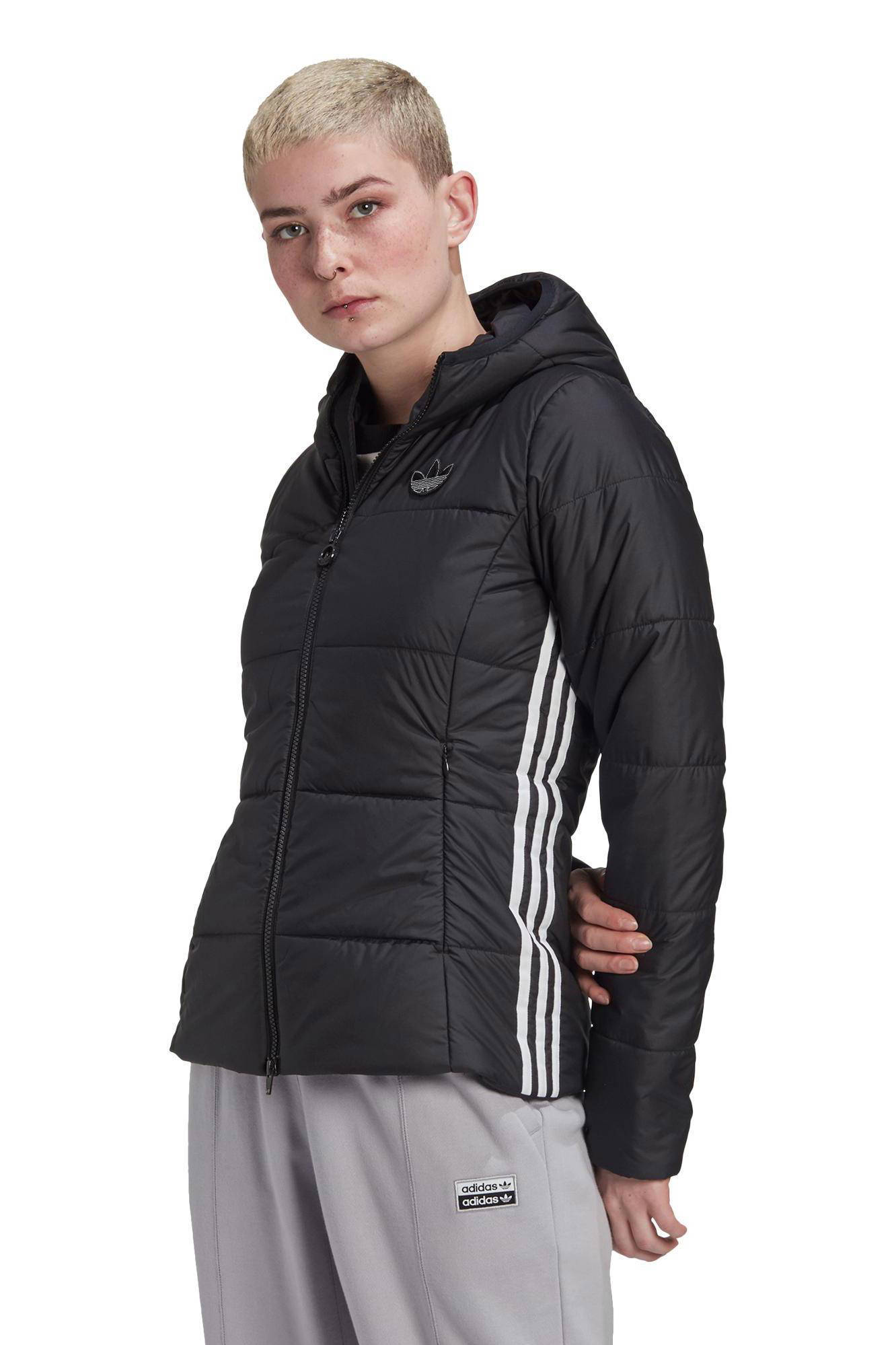 adidas Originals gewatteerde jas zwart | wehkamp